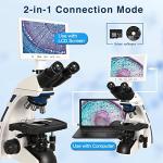 Trinocular Compound Microscope with 9" LCD Screen