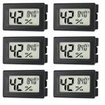 Indoor/Outdoor Humidity Meter Thermometer 6 Pack