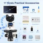 Trinocular Compound Microscope with 9" LCD Screen