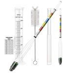 Triple Scale Alcohol Hydrometers and Test Kit Set