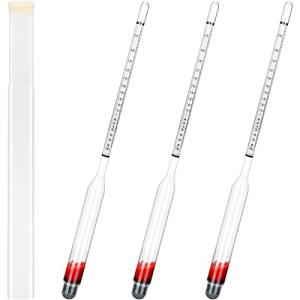 3-Pack Alcohol Hydrometer for Distilling Liquor