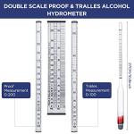 3-Pack Alcohol Hydrometer for Distilling Liquor