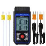 Digital K Type Thermocouple Thermometer with Dual Channels