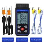 Digital K Type Thermocouple Thermometer with Dual Channels