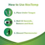NexTemp Ultra Single-Use Thermometers - 12-Pack
