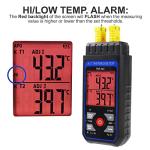 Digital K Type Thermocouple Thermometer with Dual Channels