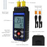 Digital Dual-Channel K/J Thermocouple Thermometer