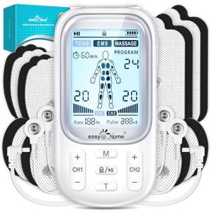 Easy@Home Rechargeable TENS Unit with 24 Modes