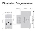 Exqutoo Multi-Function Color Digital Energy Meter