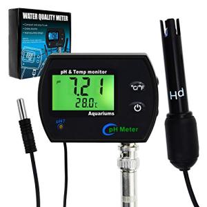 2-in-1 pH & Temperature Monitor with Backlight