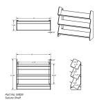 TrippNT Suture Shelf with 3 Angled Shelves