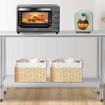 24"x60" Stainless Steel Adjustable Work Table