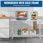 24"x60" Stainless Steel Adjustable Work Table