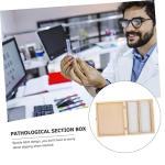 Wooden Microscope Slide Storage Box with Compartments