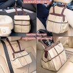 Leakproof Car Trash Can and Storage Bag - Beige