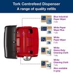 Tork High Capacity Centerfeed Roll Dispenser, Red