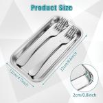 8PCS Stainless Steel Surgical Trays for Lab Use