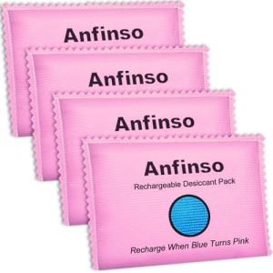 4 Pack Rechargeable Silica Gel Moisture Absorbers