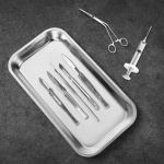 8PCS Stainless Steel Surgical Trays for Lab Use