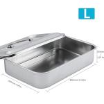 Large Stainless Steel Dental Instrument Tray Organizer