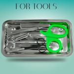 Stainless Steel 21 cm Lab Instrument Tray