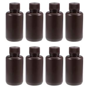 100ml Plastic Lab Chemical Reagent Bottles - 8pcs