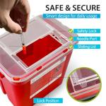2 Gallon Sharps Container 3-Pack for Safe Disposal