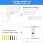 Wall-Mounted Disposable Glove Holder - 2 Pack