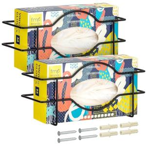 2 Pack Wall Mount Metal Glove Box Holder