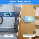 Wall-Mounted Disposable Glove Holder - 2 Pack