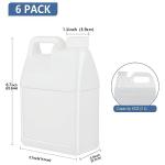 64 oz Clear Plastic Jugs with Lids – 6 Pack