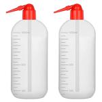 StonyLab 2-Pack Plastic Safety Wash Bottles