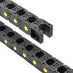 Open Plastic Drag Chain Cable Carrier 25x25mm L1000mm