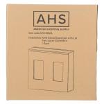 Double Glove Dispenser with Lid - Clear Acrylic