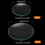 PATIKIL Watch Glass Beaker Cover, 70mm/120mm Diameter