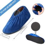 Non-Slip Washable Shoe Covers - 6 Pairs, Various Colors