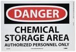 Chemical Storage Area - Authorized Personnel Only Sign