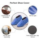 Non-Slip Washable Shoe Covers - 6 Pairs, Various Colors