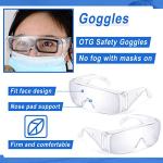 50 Pairs Anti-Fog Safety Glasses - Clear Protection