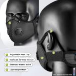 BASE CAMP Reusable Dust Mask with Carbon Filters