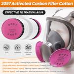 WYAJU Reusable Full Face Respirator Mask