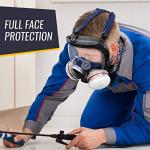 Organic Vapor Respirator with Adjustable Anti-Fog Shield