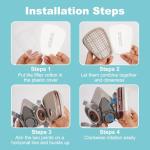 Reusable Half Face Respirator Mask with Filters