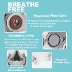 Reusable Half Face Respirator Mask with Filters