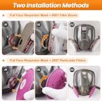 WYAJU Reusable Full Face Respirator Mask