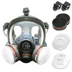 Organic Vapor Respirator with Adjustable Anti-Fog Shield