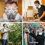 Reusable Half Face Respirator Mask with Filters