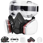 Reusable Respirator Gas Mask with Safety Glasses
