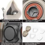 RANKSING Respirator Mask with Filters and Safety Glasses