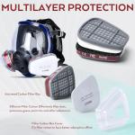 INCLY Full Face Respirator Mask for Safety